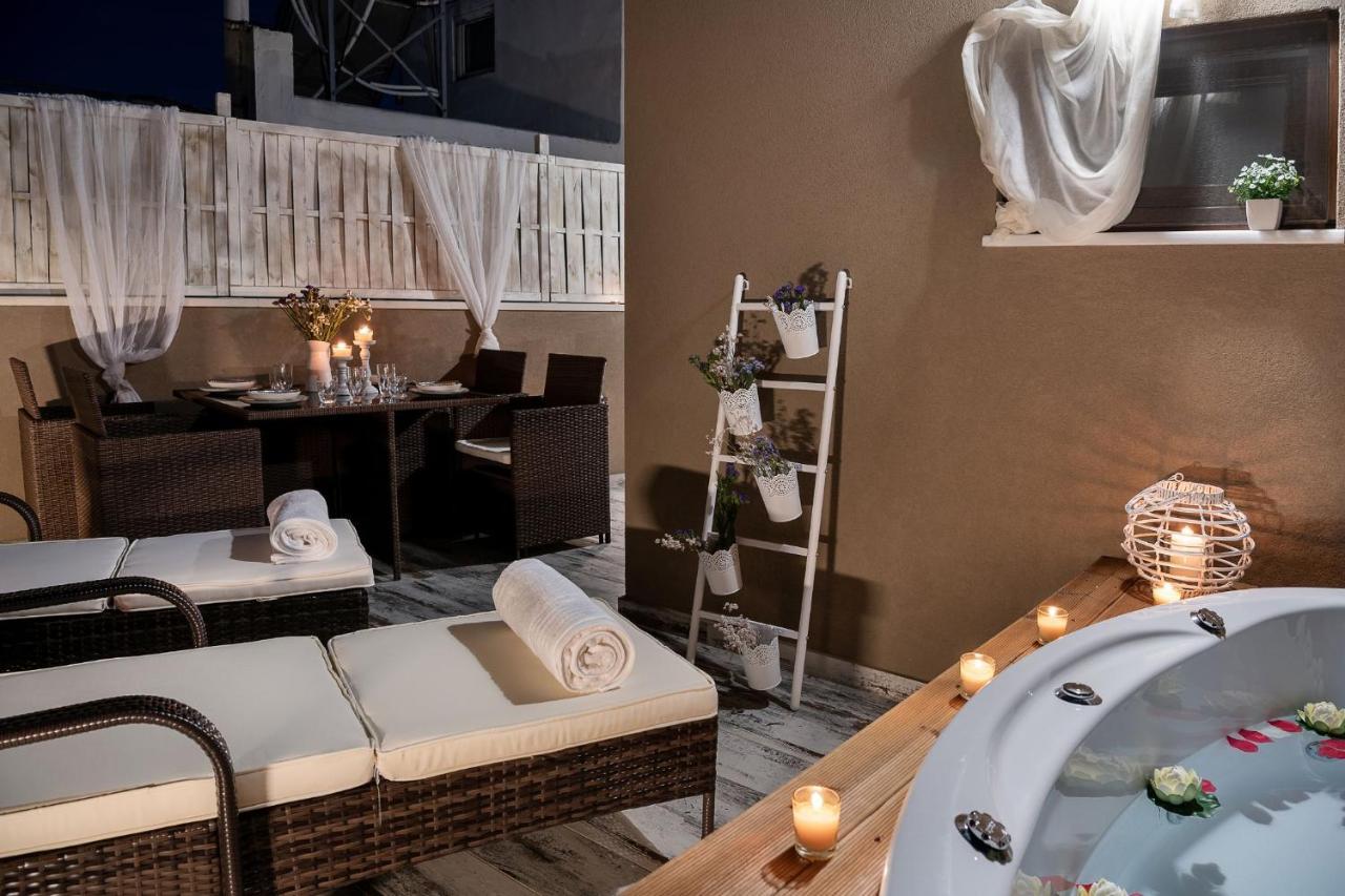 Castello Luxury Residence With Private Jacuzzi 하니아 외부 사진